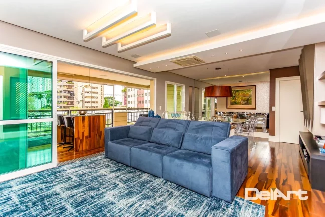 Imagem Apartamento 145m2 - 03 suítes - 04 vagas - todo mobiliado e aconchegante na melhor posição do Cabral...