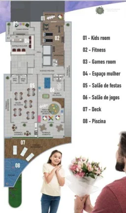 Imagem Apartamento com 1 dormitório à venda, 51 m² por R$ 330.000,00 - Vila Guilhermina - Praia Grande/SP