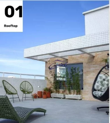 Imagem Apartamento com 1 dormitório à venda, 44 m² por R$ 336.000 - Guilhermina - Praia Grande/SP