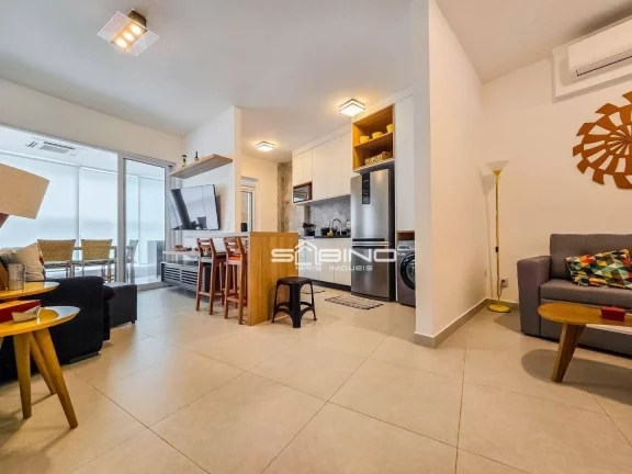 Imagem Apartamento Pé na Areia para Locação temporada na Riviera de São Lourenço, atende até 4 pessoas