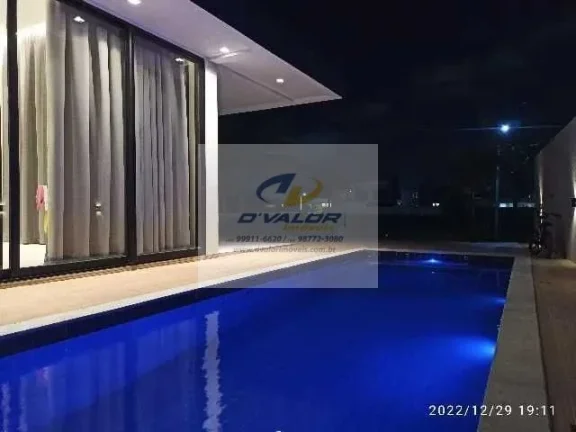 Imagem Vendo casa em condomínio fechado, com 233m², 3 suítes s/ 1 master, cozinha c/ ilha, área gourmet, 4 vagas