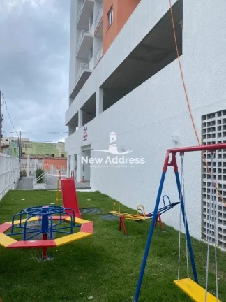 Imagem Apartamento 46,92 m² com varanda, 2 quartos e 1 vaga de garagem coberta, em condomínio completo com lazer e segurança.