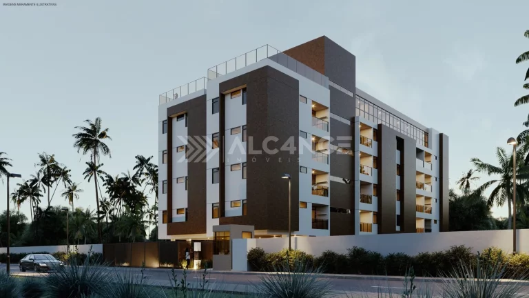 Imagem Apto - 2 Quartos - 1 Suíte - 59,53 m² - Ponta de Matos, Cabedelo/PB