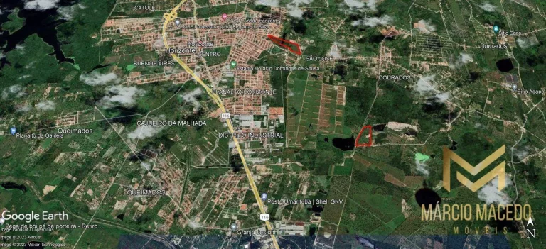 Imagem Terreno à venda, 100000 m² por R$ 2.000.000,00 - Dourado - Horizonte/CE