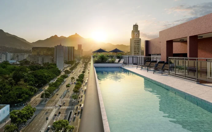 Imagem Apartamento à venda no Centro do Rio de Janeiro-RJ: 2 quartos, 1 sala, 1 banheiro, 54,45 m² de área!
