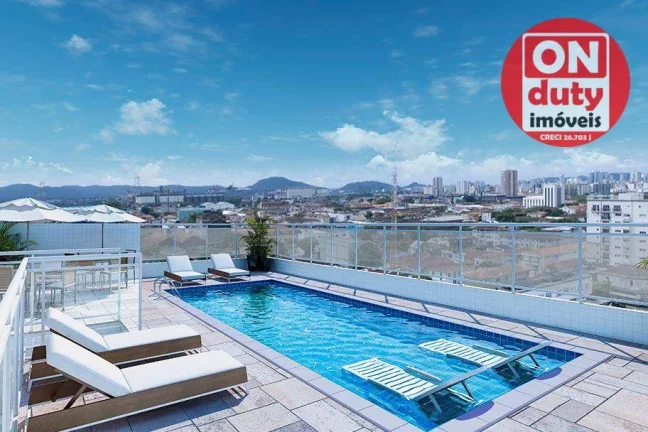 Imagem Apartamento com 1 dormitório à venda, 40 m² por R$ 340.000,00 - Macuco - Santos/SP