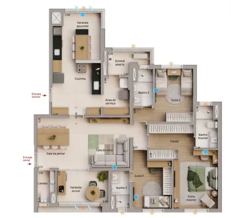 Imagem APARTAMENTO RESIDENCIAL em Campinas - SP, Nova Campinas