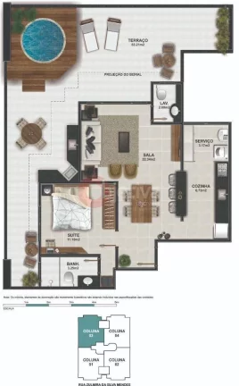 Imagem Apartamento com 2 dormitórios à venda, Braga - Cabo Frio/RJ