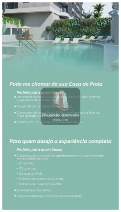 Imagem Lançamento Sand Beach Residence Arraial do Cabo em 48 Parcelas !!!