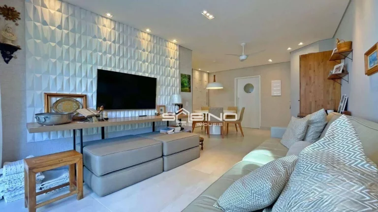 Imagem Apartamento Pé na Areia à venda, com 3 dormitórios 2 suítes 107m² - Riviera de São Lourenço, Bertioga SP
