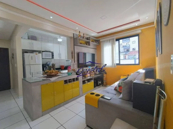 Imagem Apartamento com 2 dormitórios à venda, 71 m² por R$ 380.000,00 - Boqueirão - Praia Grande/SP