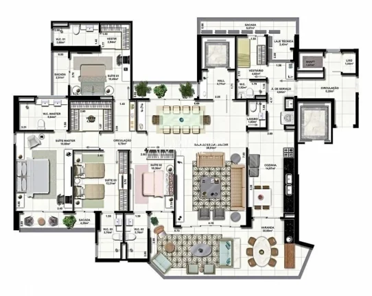 Imagem Rooftop Canuto 1000 - Apartamento com 4 quartos, Fortaleza - Meireles.