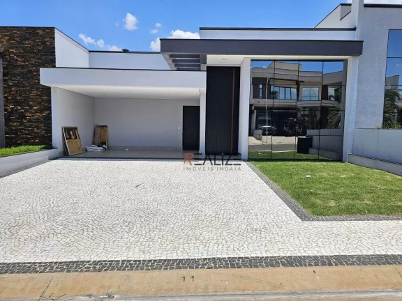 Imagem Casa moderna com mobília e 3 suítes à venda, 200 m² por R$ 2.290.000 - Condomínio Com Localização Privilegiada - Indaiatuba/SP