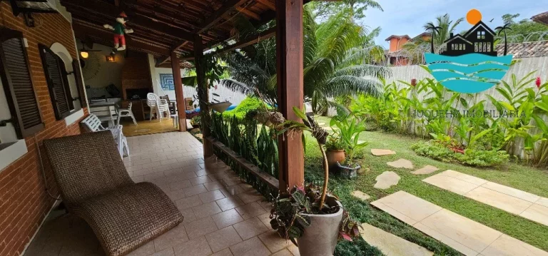 Imagem Casa para temporada em Juquehy - Lado direito, 200m da praia, 4 dorm. 1 suíte, piscina, churrasqueira, 3 vagas.| Juquehy Imobil