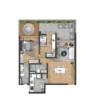 Imagem Apartamento á venda com 2 dormitórios na Praia Grande em Torres/RS