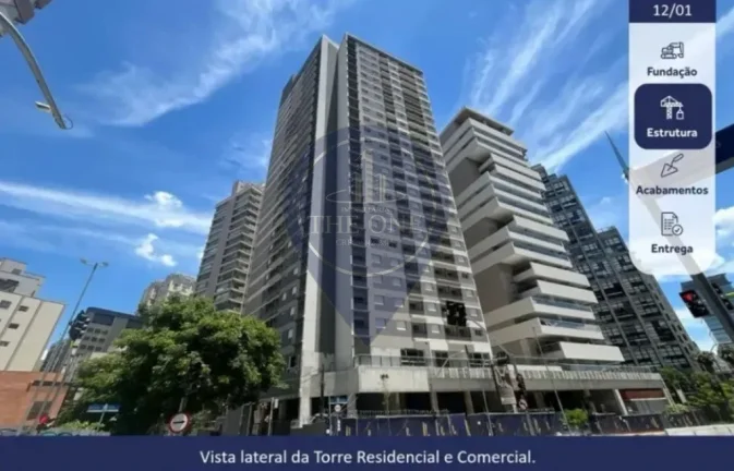 Imagem Studio à venda no Brooklin Paulista, São Paulo-SP: 1 quarto, 1 banheiro, 24m² de área!