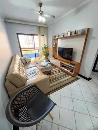 Imagem Apartamento espaçoso e moderno no Canto do Forte, Praia Grande-SP: 2 quartos, 1 suíte, 2 salas, 3 banheiros, 1 vaga, 84m²