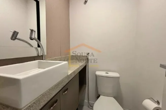 Imagem Apartamento de 49 m² no 3º andar, com 1 dormitório, sendo 1 suite, armários embutidos, cama, lav...