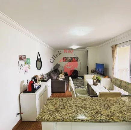 Imagem Apartamento 3 dormitórios, 2 banheiros, 1 suíte, varanda grill, 2 vagas,bairro Jardim Bela Vista, Santo André