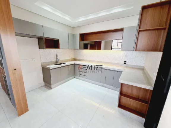 Imagem Casa moderna com 3 suítes e escritório à venda, 235 m² por R$ 2.250.000 - Condomínio Maria Dulce - Indaiatuba/SP