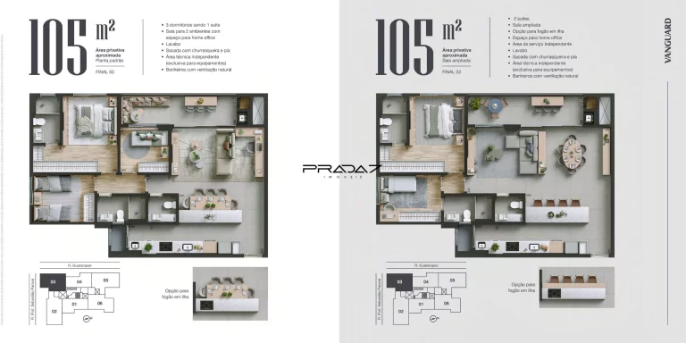 Imagem Apartamento com 3 Dormitorio(s) localizado(a) no bairro Vila Izabel em Curitiba / PARANA Ref.:3