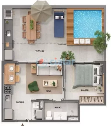 Imagem Studio à venda 1 Quarto 35.66M Centro Rio de Janeiro - RJ | Cores de Fátima Imagem Studio à venda 1 Quarto 35.66M Centro Rio de Janeiro - RJ | Cores de Fátima