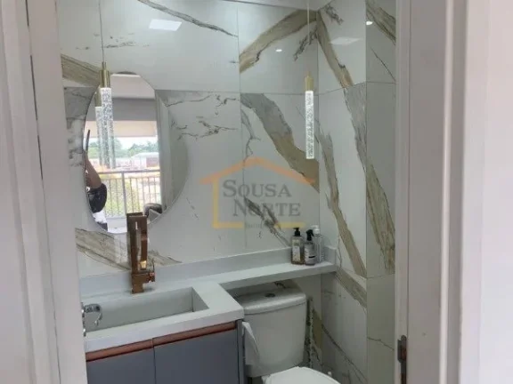 Imagem Apartamento de 45 m², com 2 dormitórios, varanda integrada com vista livre. Possui móveis planeja...