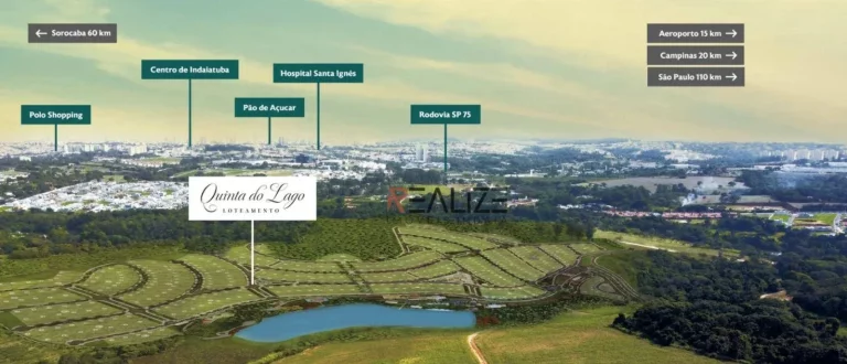 Imagem Terreno/Lançamento à venda, 500 m² por R$ 732.700 - Condomínio Residencial Quinta do Lago - Indaiatuba/SP