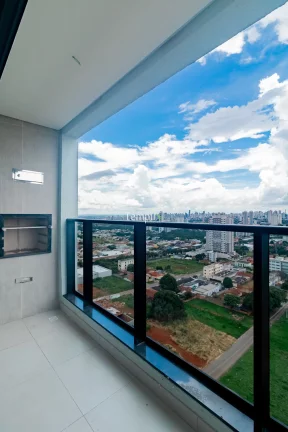 Imagem Residencial Vértice - Apartamento 3 Quartos 1 Suíte, Churrasqueira a Carvão na varanda