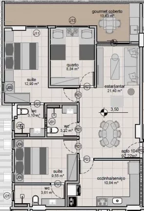 Imagem Apartamento à venda, 64 m² por R$ 1.038.216,32 - Intermares - Cabedelo/PB Imagem Apartamento à venda, 64 m² por R$ 1.038.216,32 - Intermares - Cabedelo/PB