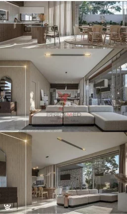 Imagem Magnífica Casa com 4 Suites, Jardim Suspenso, Piscina, 4 Vagas de Garagem,em Porto Belo