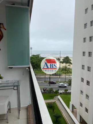 Imagem Apartamento com 2 dormitórios à venda, 82 m² por R$ 695.000 - Gonzaga - Santos/SP Porteira Fechada Vista Mar