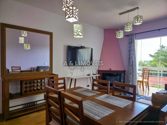 Imagem Apartamento Campos do Jordão | Morro do Elefante, Lareira e Vista