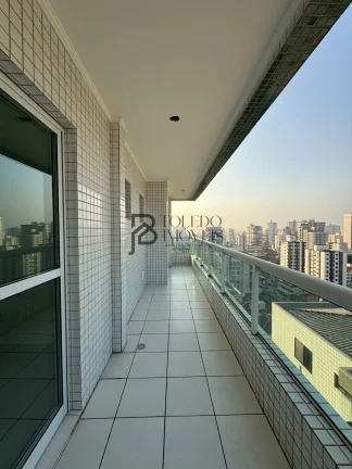 Imagem Apartamento Vista Mar com 2 Dormitórios sendo 1 suíte no bairro Guilhermina - Praia Grande