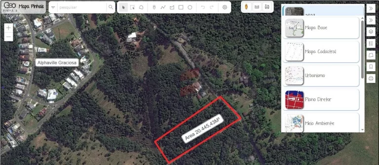 Imagem CHÁCARA à venda com 20445.4m² por R$ 1.500.000,00 no bairro Alphaville Graciosa - PINHAIS / PR