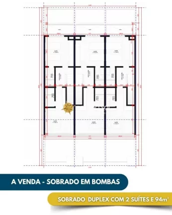 Imagem Sobrado geminado em construção Praia Bombas Bombinhas SC