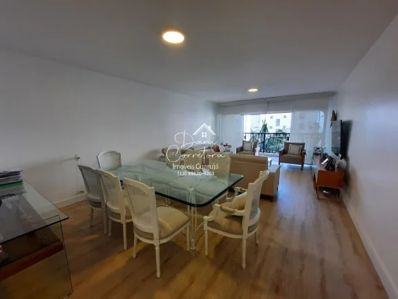 Imagem Apartamento à venda em Guarujá-SP, Pitangueiras: 3 quartos, 1 suíte, 2 salas, 3 banheiros, 2 vagas de garagem, 171m².