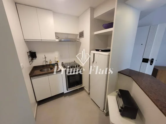 Imagem Flat disponível para locação no Contemporâneo Home e Service, com 42m², 1 dormitório e 1 vaga