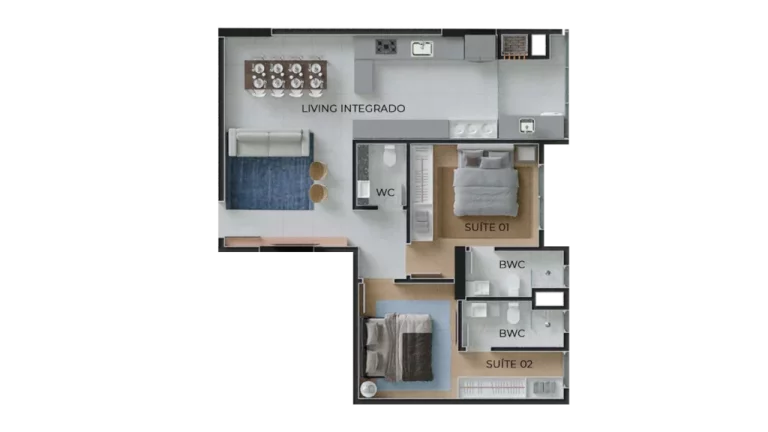 Imagem Toronto - Apartamento à venda no bairro Perequê - Porto Belo/SC