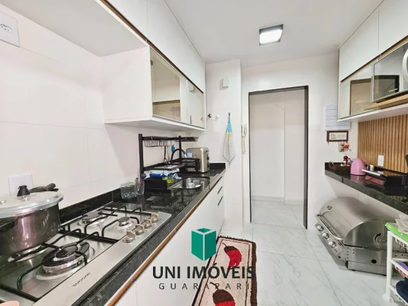 Imagem Vendo apto 2 suítes, tendo 80m² de área lateral, prédio novo com elevador, na Praia do Morro !
