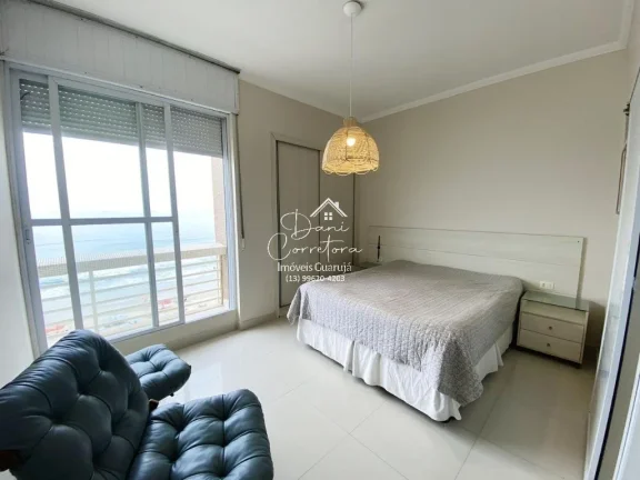 Imagem Impecável Apartamento frente total Pitangueiras, Guarujá-SP: 3 Quartos, 3 Suítes, 2 Salas, 2 Banheiros, 1 Vaga, 170m²!
