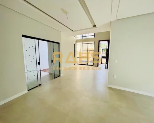 Imagem Casa com arquitetura moderna no Bairro América. Área construída de 204m² Possui 3 suítes amplas...