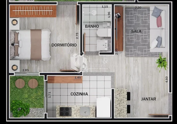 Imagem Studio na planta à venda, 28 metros, apenas a 600 metros do metrô Parada Inglesa- melhor custo benefício da região , São Paulo, SP
