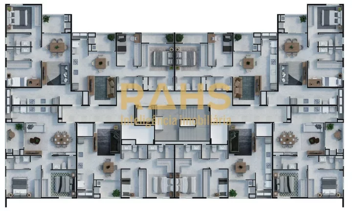 Imagem Lançamento em Ubatuba São Francisco do Sul Apartamentos com 1 suíte mais 1 quarto de 58 m² a 62 ...