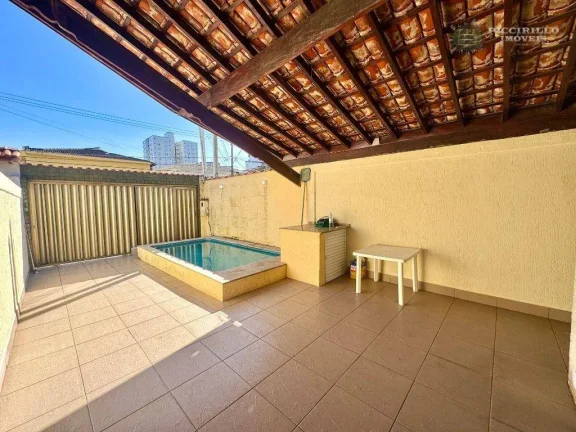 Imagem Casa com 3 dormitórios à venda, 112 m² por R$ 750.000,00 - Guilhermina - Praia Grande/SP