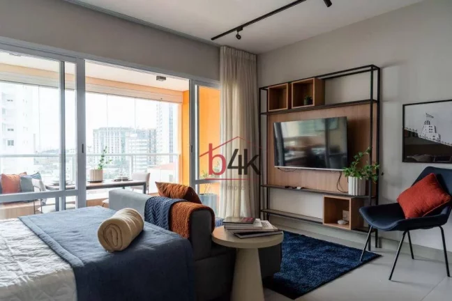 Imagem Apartamento studio mobiliado no Campo Belo - SP