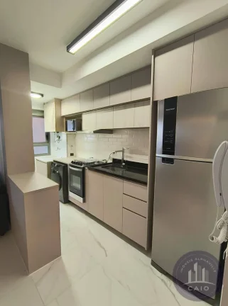 Imagem Apartamento mobiliado com 1 suíte 52m², por R$ 6.480,00/mês - Alphaville/SP