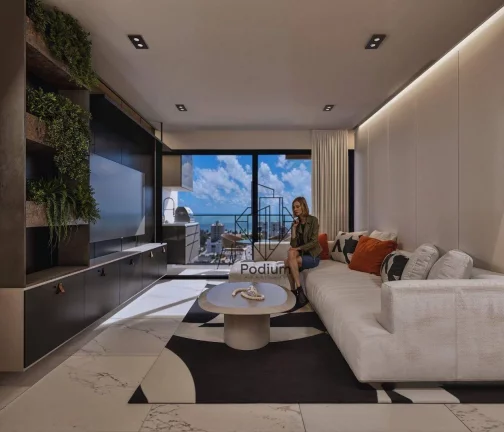 Imagem Apartamentos com varanda / sacada a 400m da praia de Intermares - AP2078
