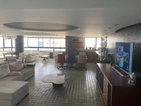 Imagem CONFORTÁVEL APARTAMENTO C/ 325m2 NO COBIÇADO CONDOMÍNIO MANSÃO DO ATLÂNTICO -RUA DE ACESSO LOCAL NO MELHOR DO RIO VERMELHO - VISTA MAR- R$1.950.000,00