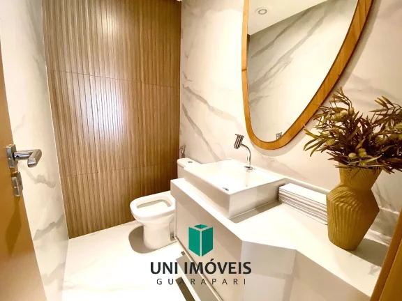Imagem Apartamento decorado beira mar alto padrão 4 suítes com 3 vagas de garagem a venda na Praia do Morro - Guarapari/ES